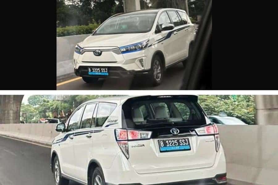 Toyota Innova Crysta EV spied testing for the first time