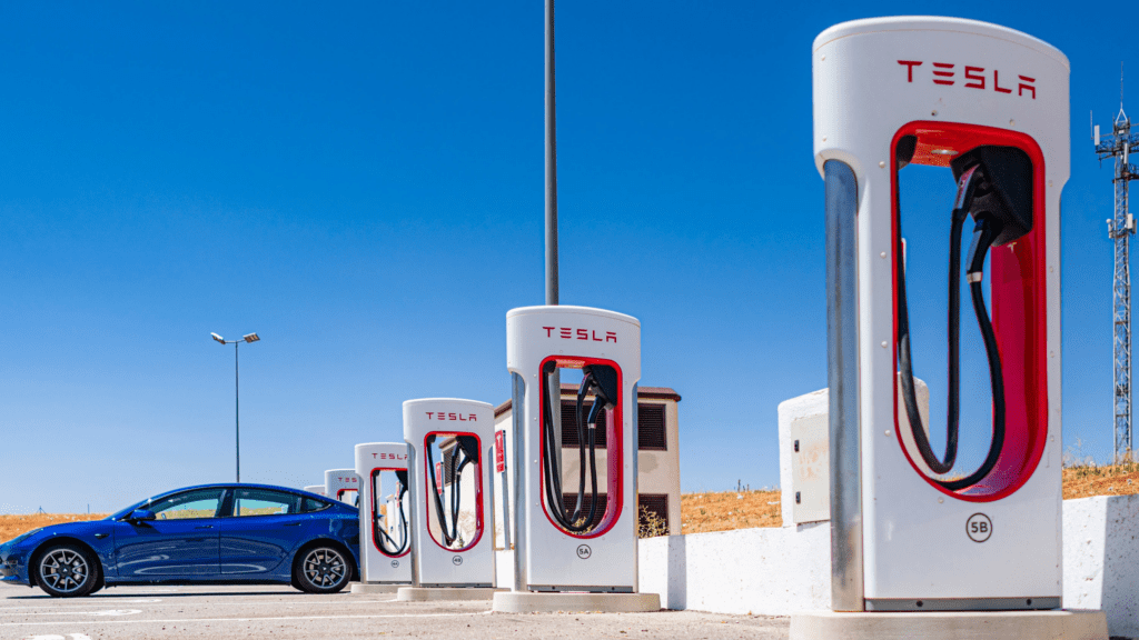 Tesla EV charging