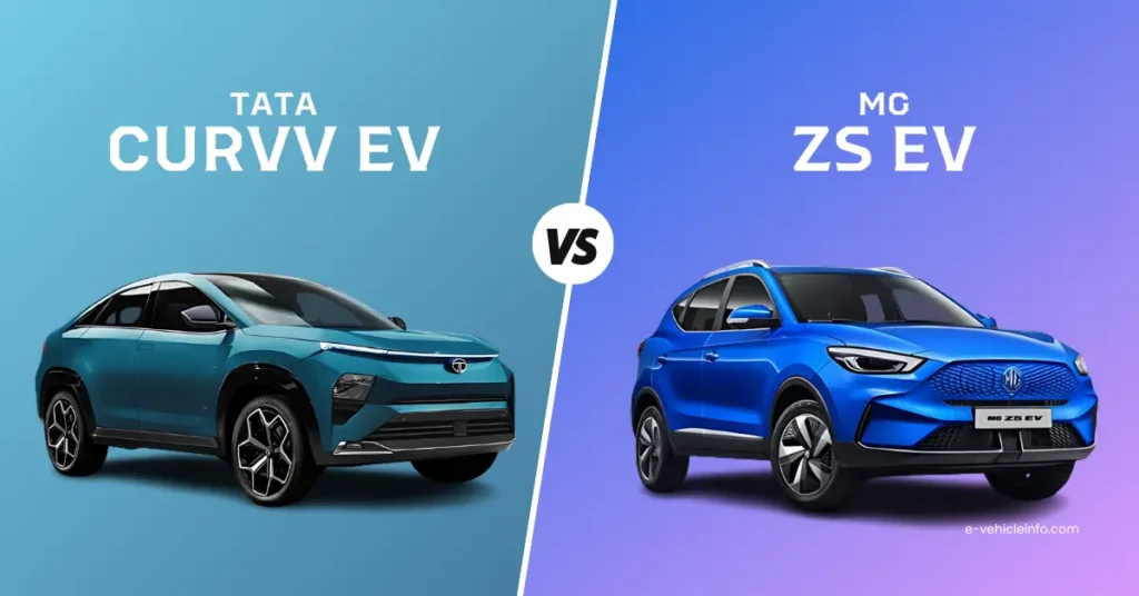 Tata Curvv ev vs MG ZS EV