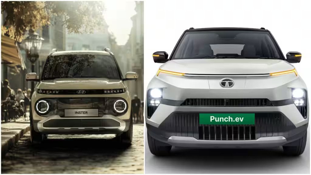 Tata Punch Vs Hyundai Inster Tata Punch EV vs. Hyundai Inster: Comparison of features, stats, and range