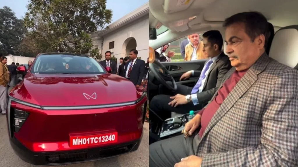 Nitin Gadkari Reviews Mahindra BE 6