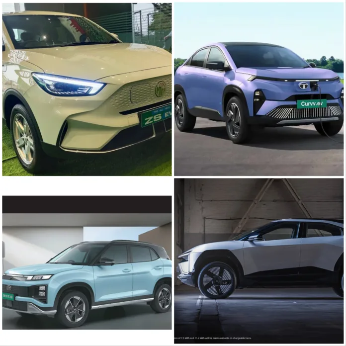 Hyundai Creta EV vs Tata Curvv EV vs Mahindra BE 6 vs MG ZS EV