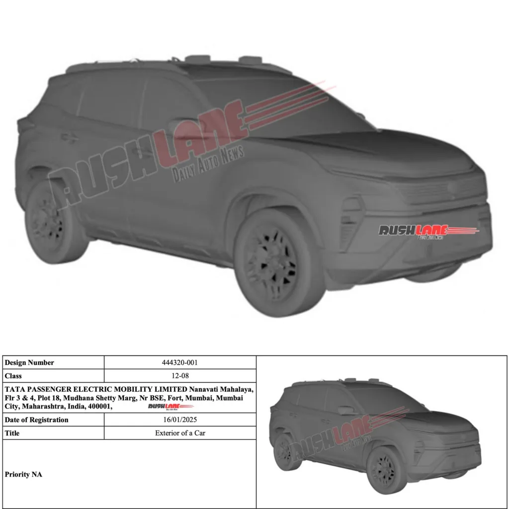 Tata Harrier EV: Patent Reveals Stunning Design Details
