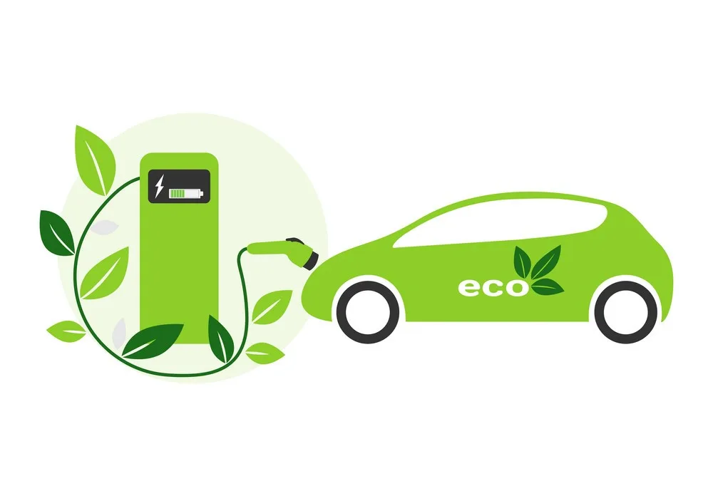 electric vehicle on charging station vector 44474126 India’s EV Plan in 44 Cities to Save Trillions