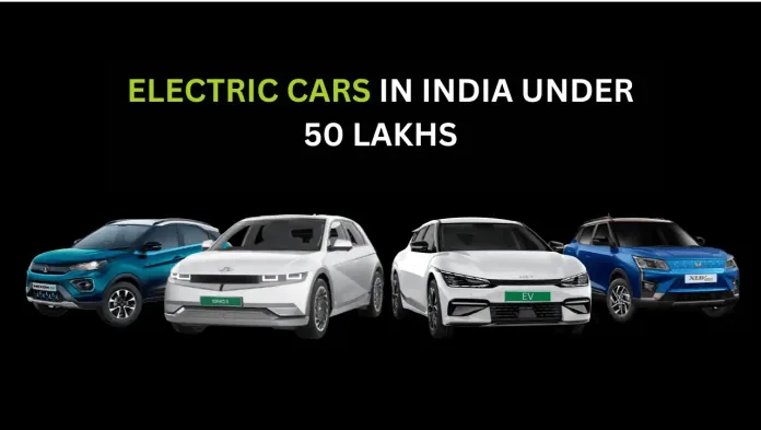 Discover the Top 10 EVs under Rs. 50 lakhs in India for 2025, featuring Hyundai, Mahindra, and more top electric vehicles with range, features, and pricing.