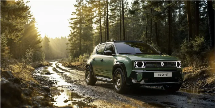 Discover the Renault 4 Savane 4X4 EV Concept: a retro-inspired electric off-roader with dual-motor AWD, raised clearance & rugged design for green adventures.