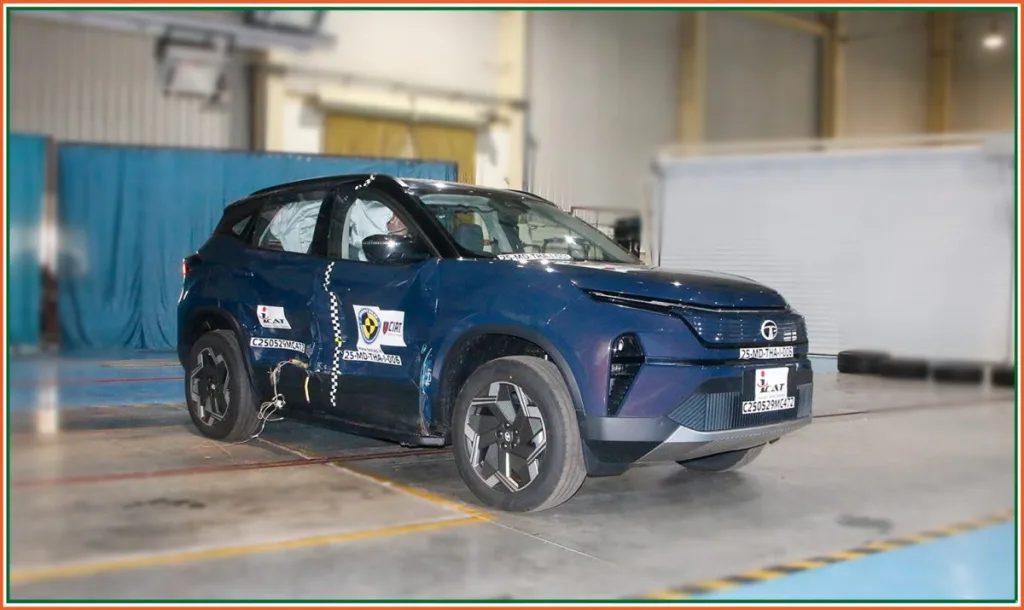 Tata Harrier EV Makes History with Perfect 5-Star BNCAP Safety Rating