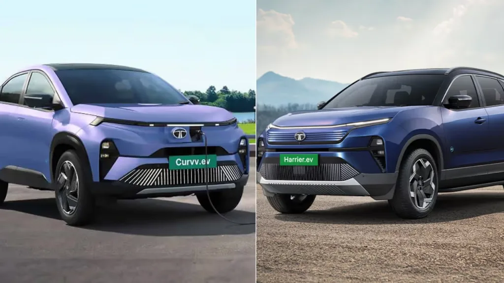 Tata Harrier EV Base vs Curvv EV