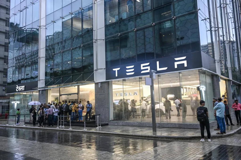 Tesla India Launch: Mumbai Showroom Opens with Model Y at ₹59.89L