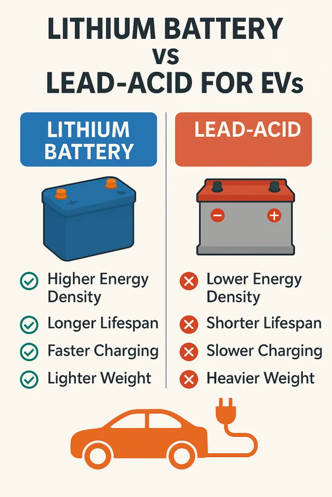 Lithium Battery vs Lead Acid for EVs: Which Powers Your Ride Better?