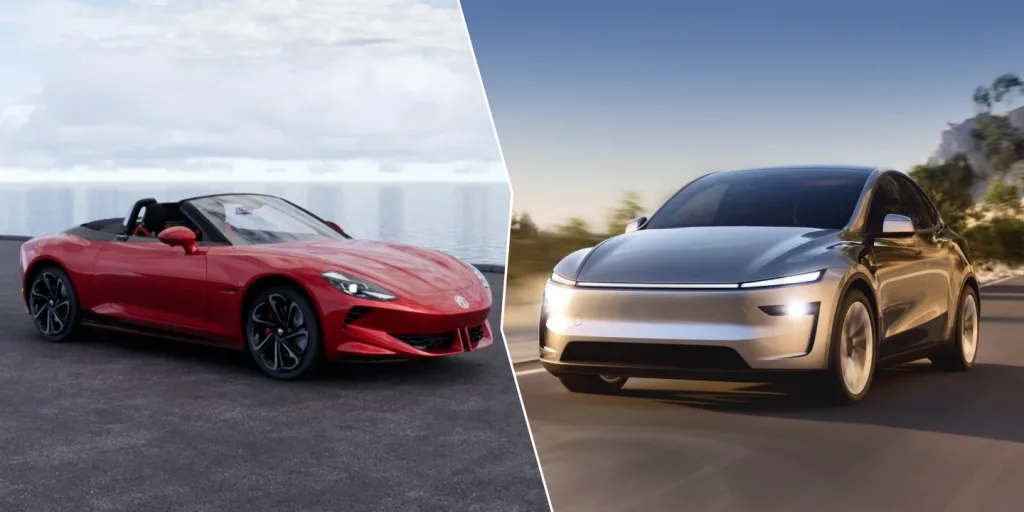 MG Cyberster vs Tesla Model Y