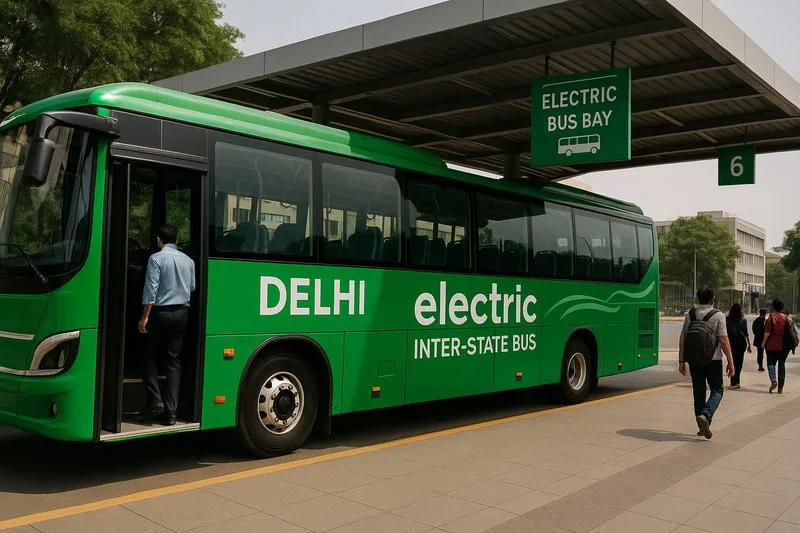 Delhi Revives Inter-State Electric Bus Service