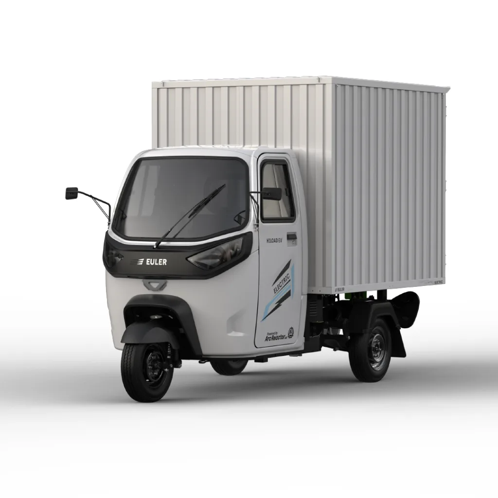Euler hiload ev full open body cargo auto three wheeler commercial vehicle