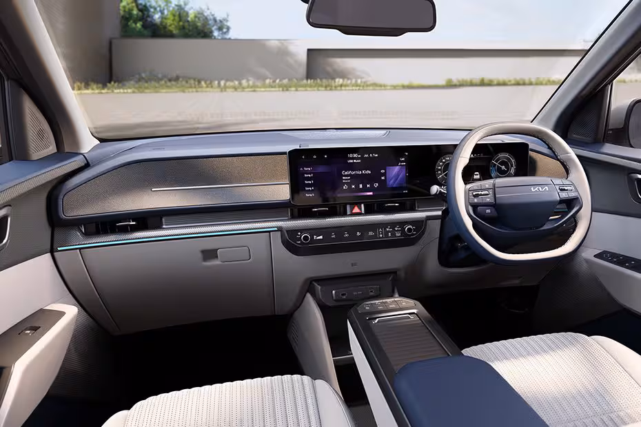 Tata Harrier EV or Kia Carens Clavis EV: Which One to Buy for Your Family in 2025? Interior kia carens clavis ev dashboard 930x620