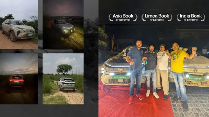 Tata Harrier EV Wins Desert Ques