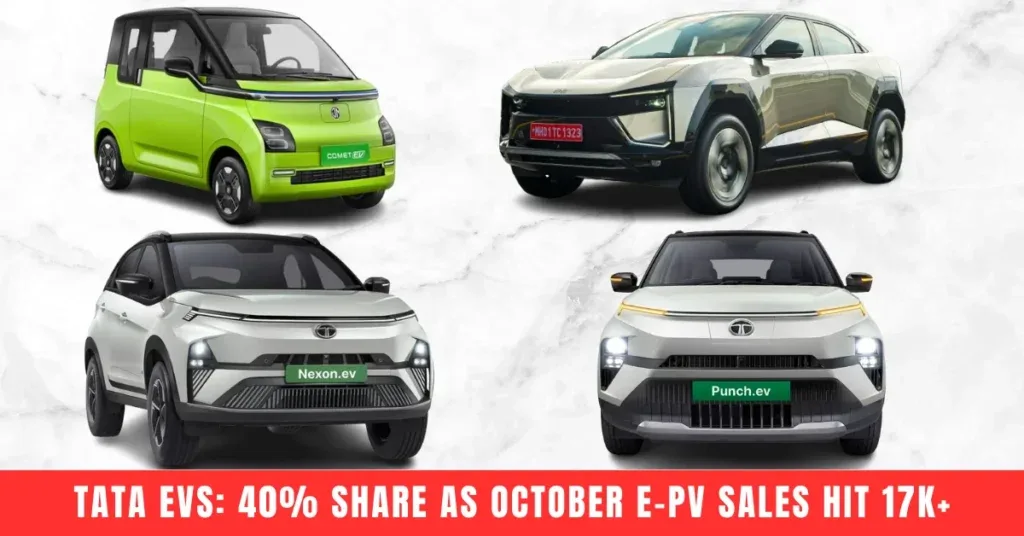 EV Sales October 2025: Tata Dominates