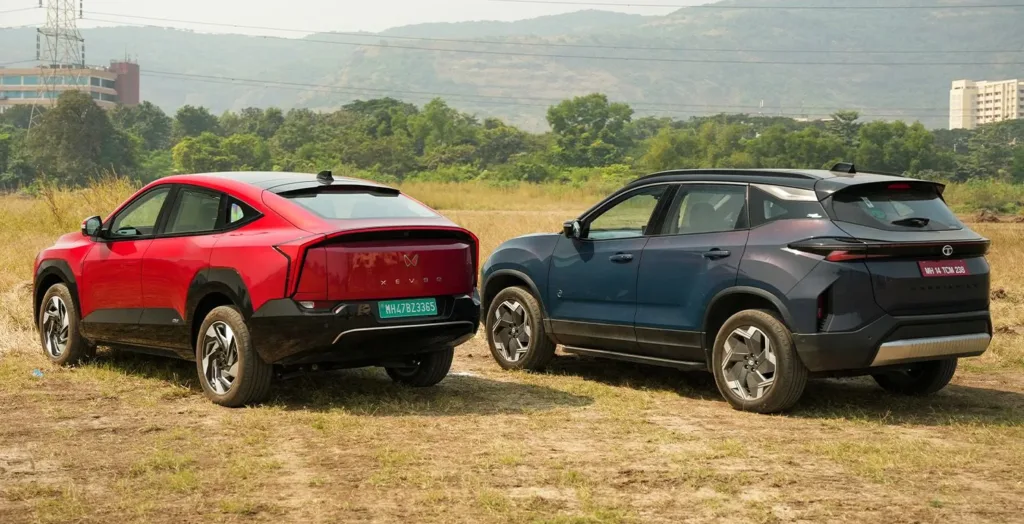 Mahindra XEV 9e vs Tata Harrier EV: Battle of EV Titans Mahindra XEV 9e